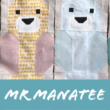 Mr Manatee - tips for making these Awesome Ocean sampler blocks