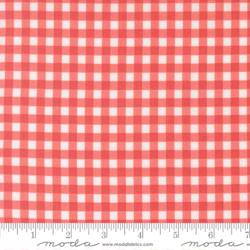Moda Fabrics - Fruit Salad - Painted Gingham in flamingo