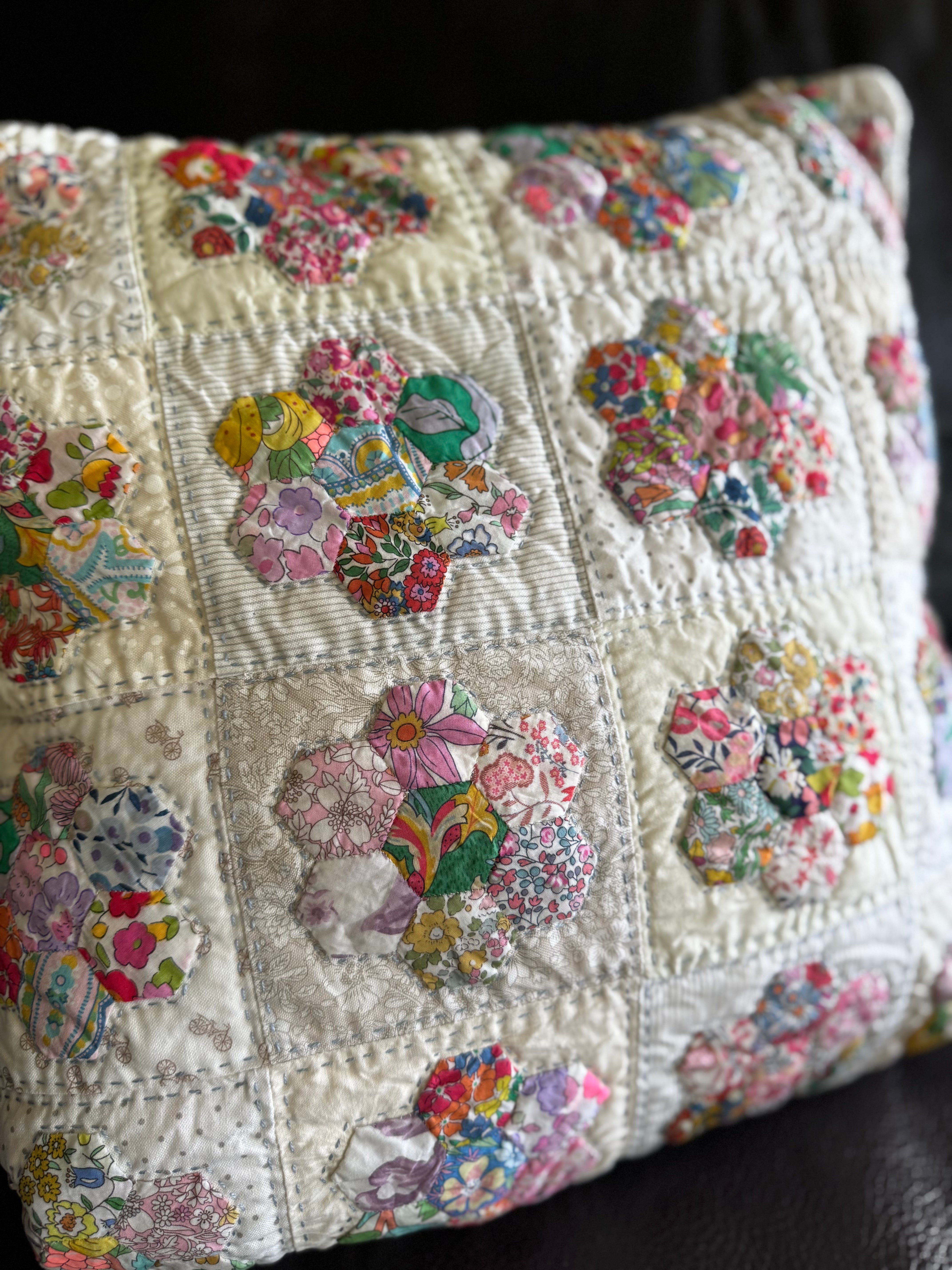 Emma Jean Janson - Tussie Mussie cushion kit with Liberty Lawns