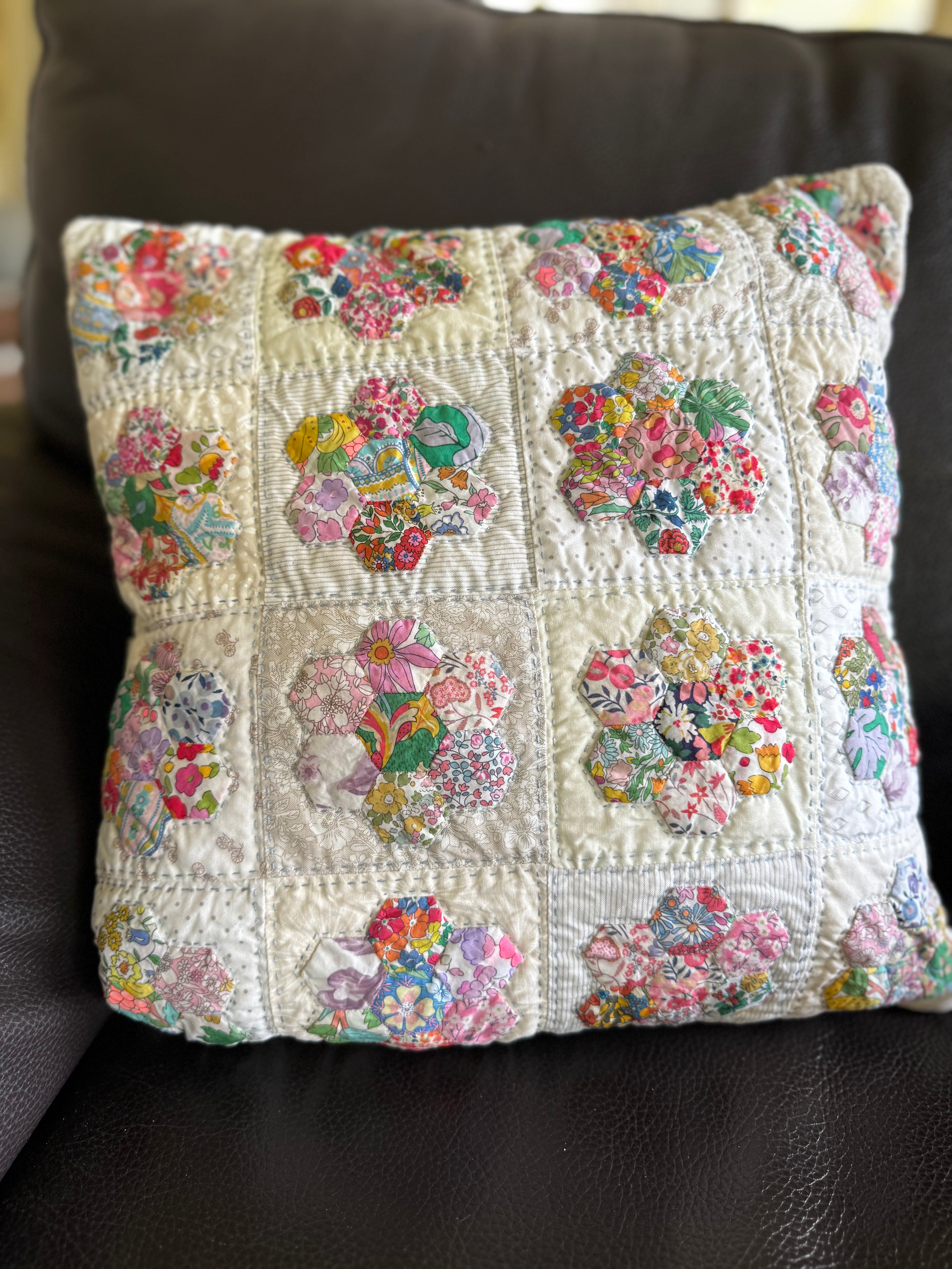 Emma Jean Janson - Tussie Mussie cushion kit with Liberty Lawns