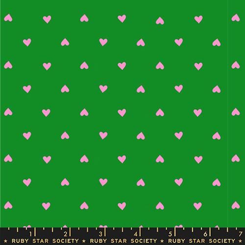 Trinketry Hearts in Deep Verdant Neon