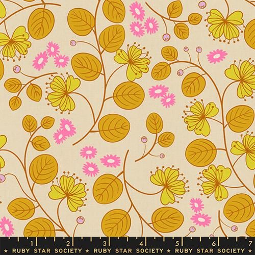Ruby Star Society LoFi - Caper Floral - Parchment