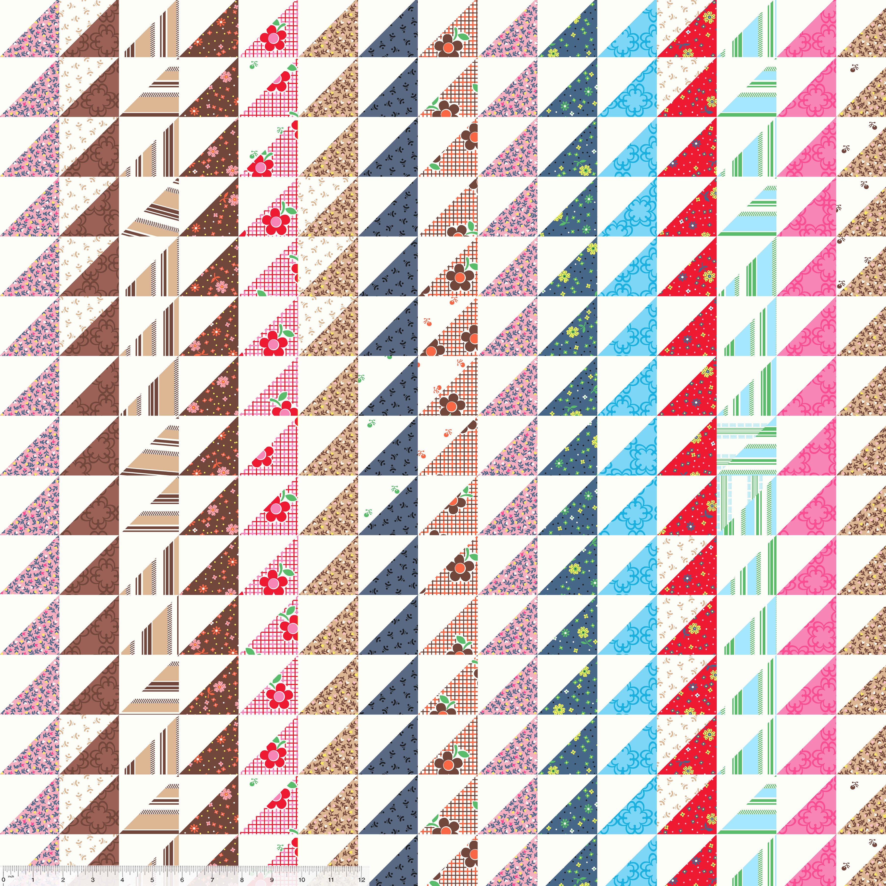 Denyse Schmidt - Made Easy Triangle Stripe in ivory