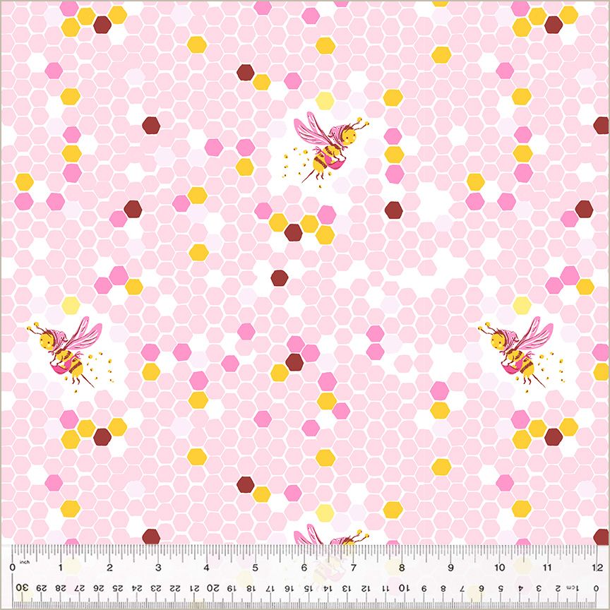 Heather Ross - Studio Edit - Hex Bee - Pink