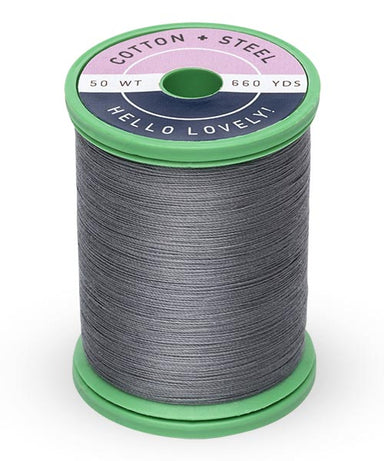 Cotton and Steel Thread by Sulky -  Dark Nckle Grey