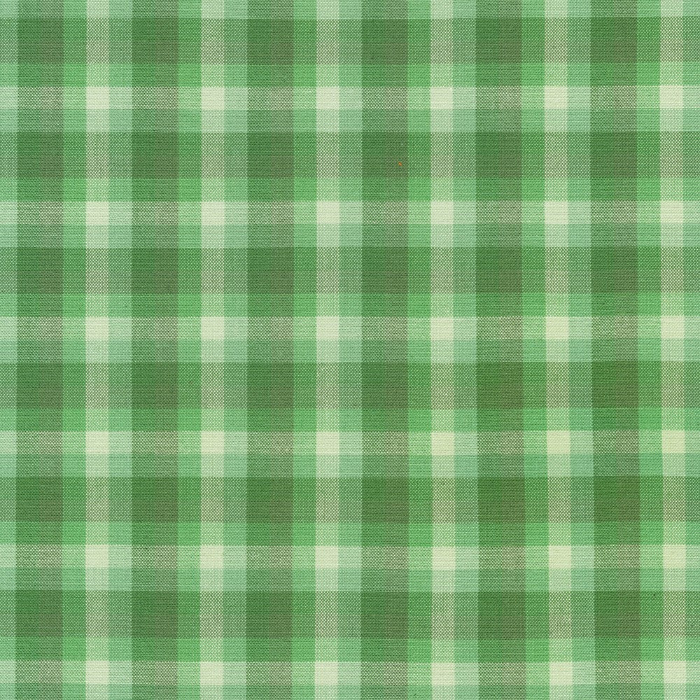 Kitchen Window Wovens - Elizabeth Hartman - Windowpane Plaid in Palm