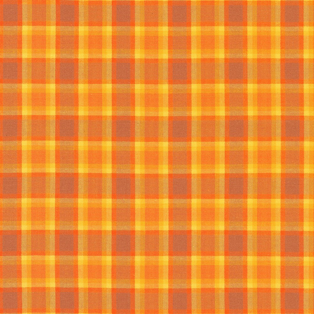 Kitchen Window Wovens - Elizabeth Hartman - Windowpane plaid in spice