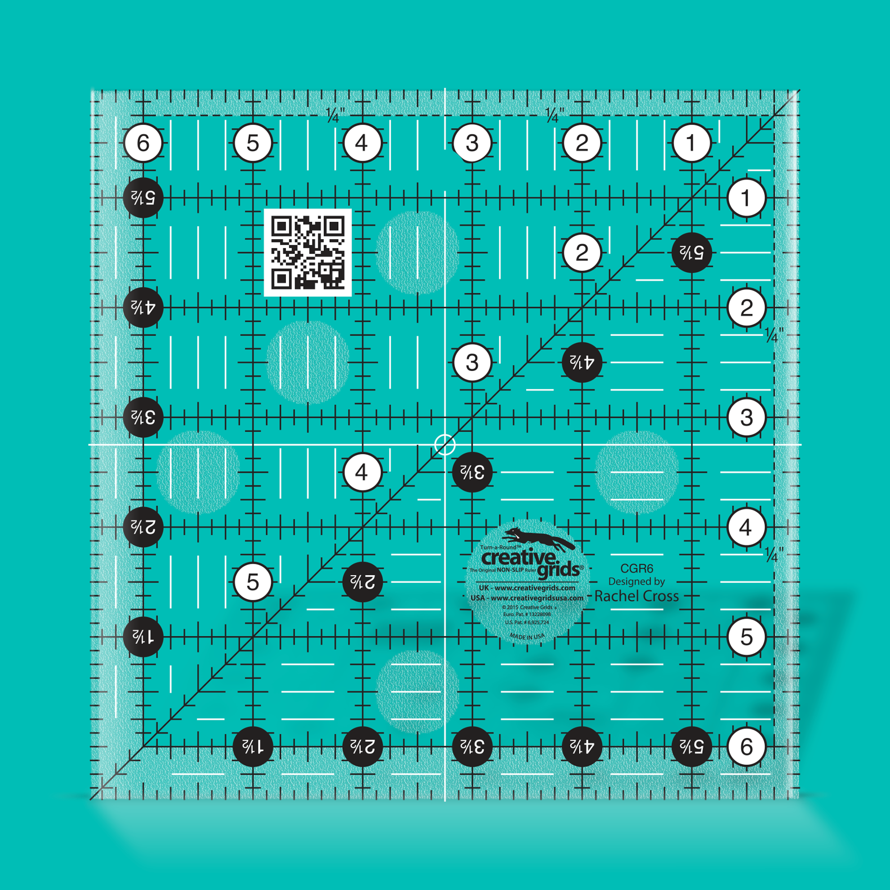 Creative Grids - 6.5-inch square ruler