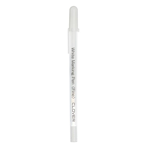 Clover Fine White erasable fabric marker