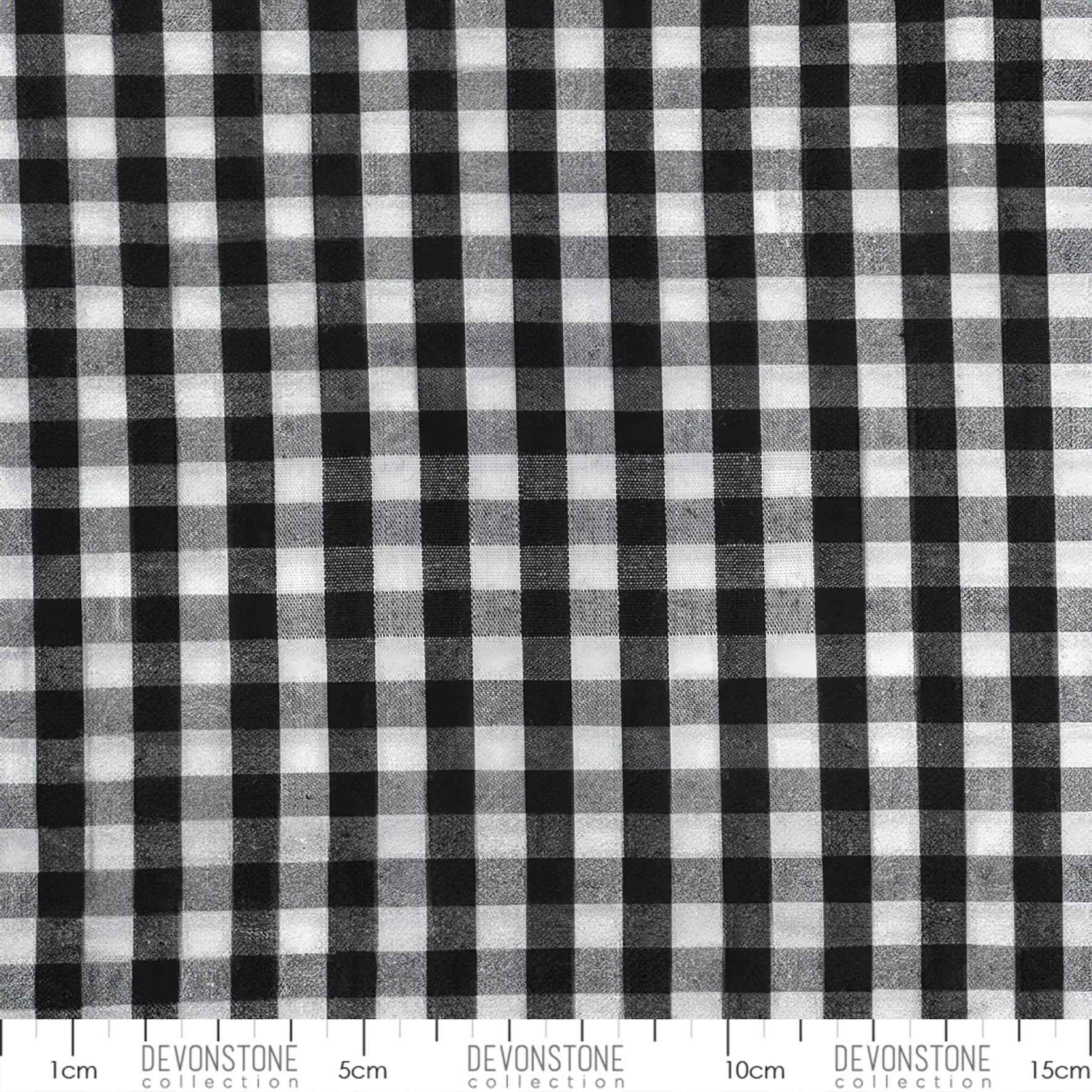 Devonstone - 1/4 inch Gingham in black