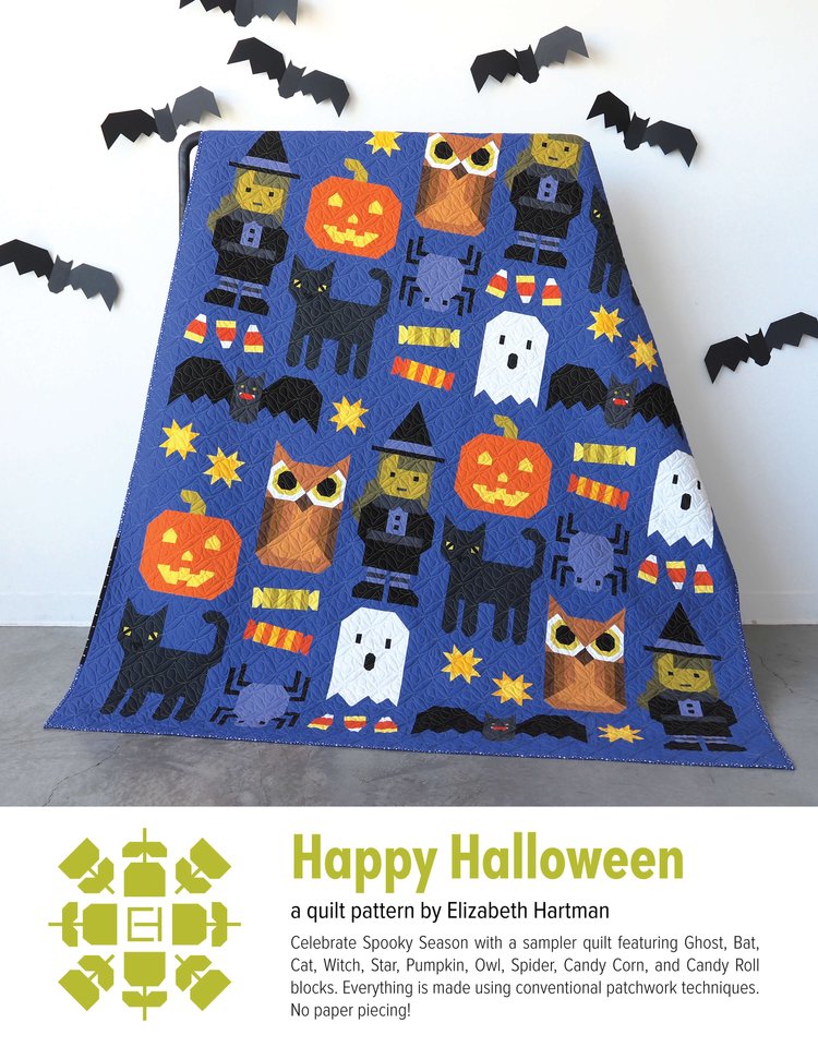 Elizabeth Hartman -Happy Halloween quilt pattern