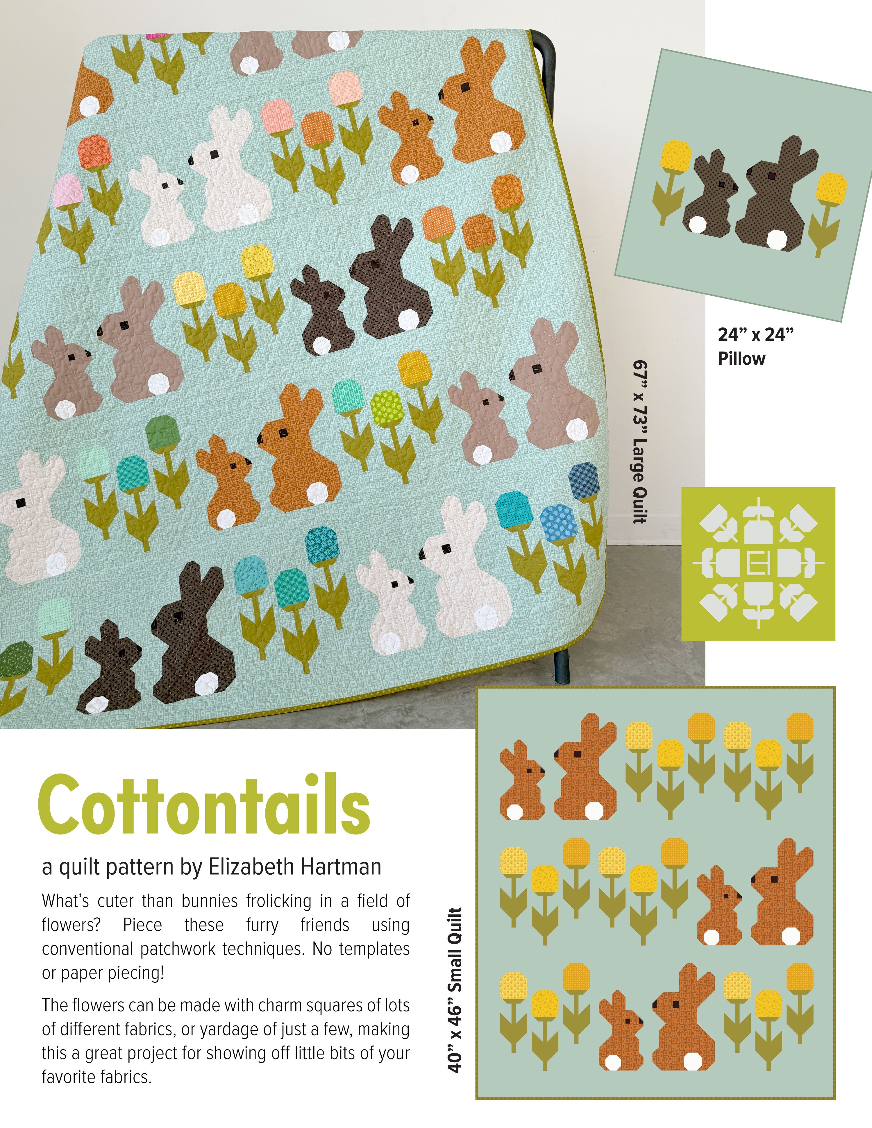 Elizabeth Hartman Cottontails Quilt Kit