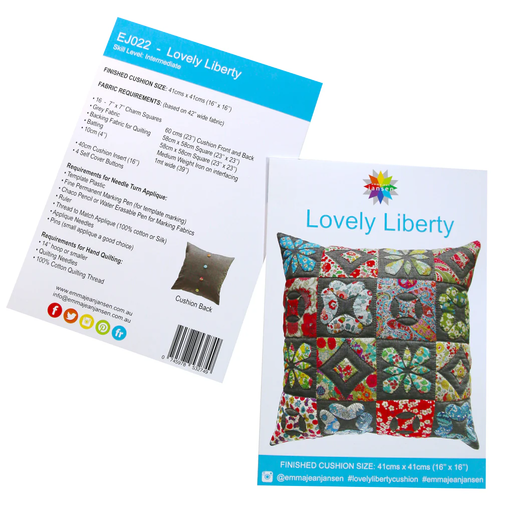 Emma Jean Janson -Lovely Liberty cushion kit