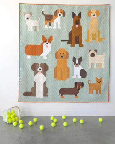 Elizabeth Hartman - Dog Park quilt pattern