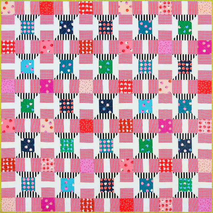 Emma Jean Janson - Strawberry Spools quilt pattern