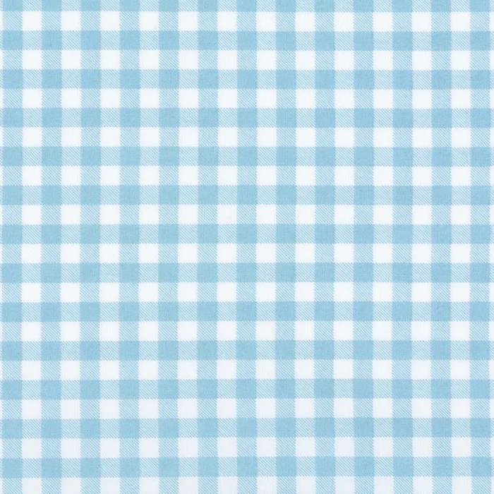 Sevenberry Cotton Printed Cloth - Printed gingham light blue