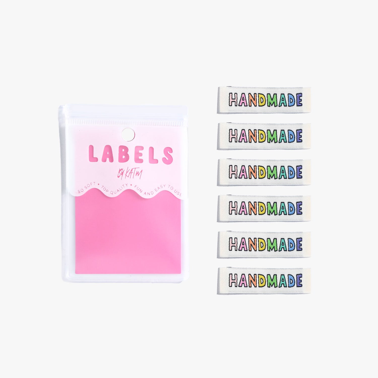 KATM - Handmade Rainbow sew-in labels