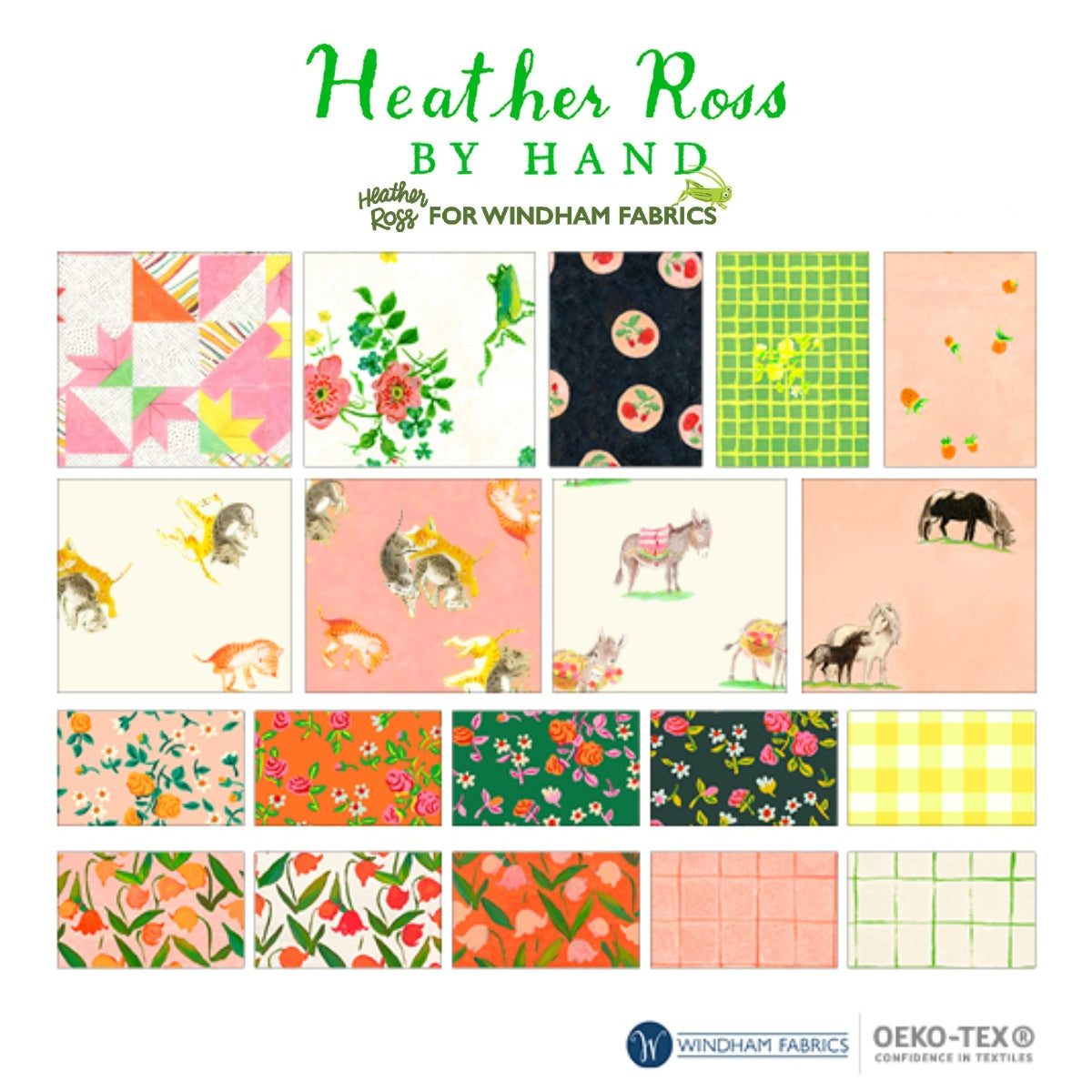 Heather Ross By Hand FQ bundle