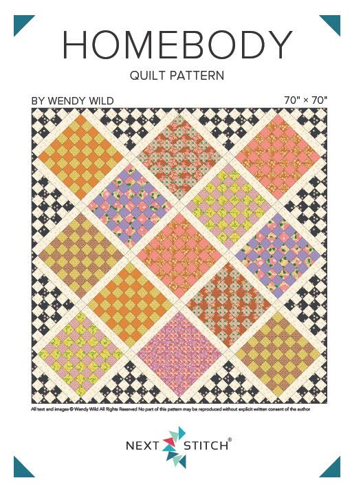 The Next Stitch - Homebody Quilt - digital pattern