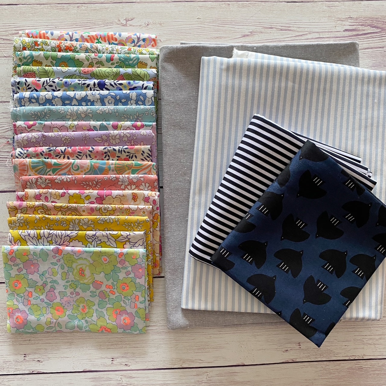 Emma Jean Jansen's Mixed Lollies quilt kit with Liberty Lawn