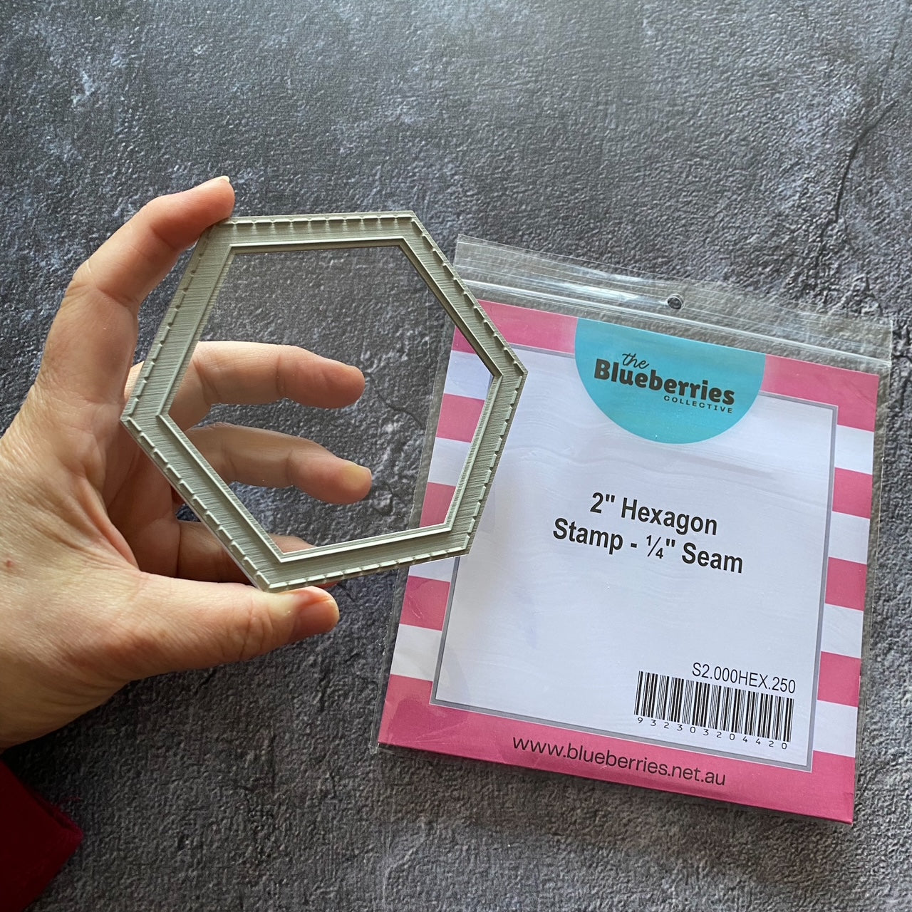 2-inch Hexagon Stamp