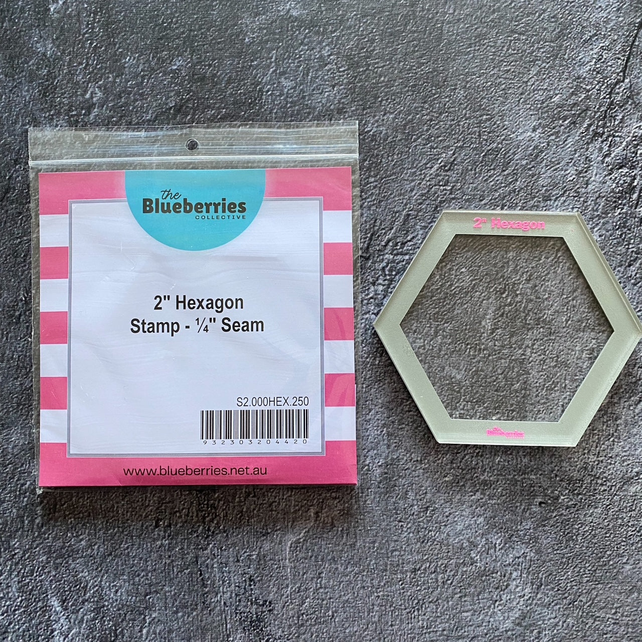 2-inch Hexagon Stamp