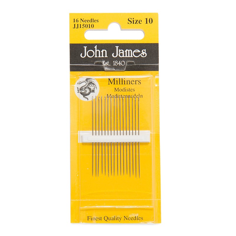 John James - Straw/Milliners Needles - size 10