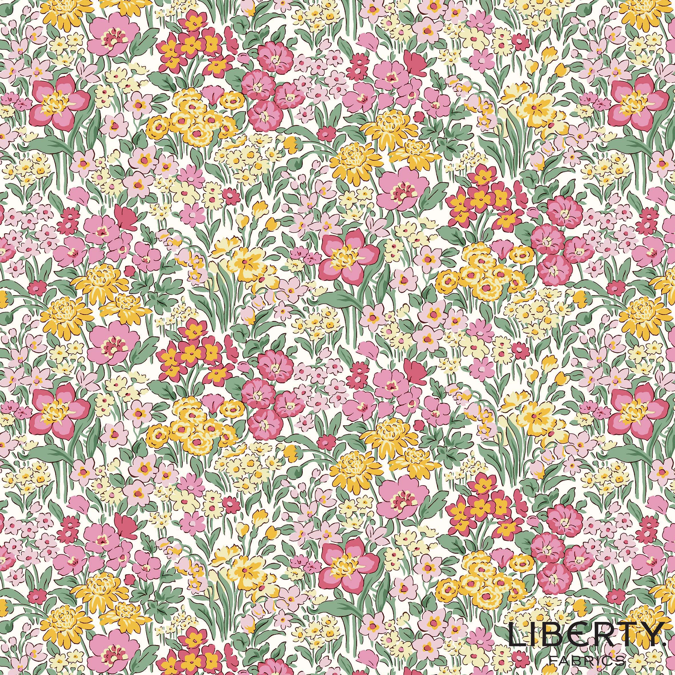 Liberty - Garden Party  Blooming Flower Bed in pink