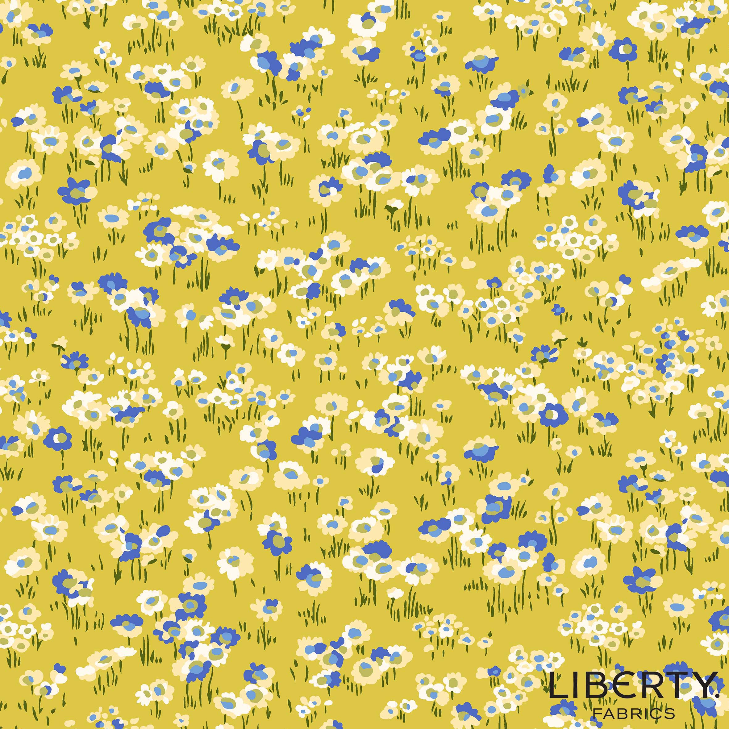 Liberty - Garden Party - Darling Daisies in gold