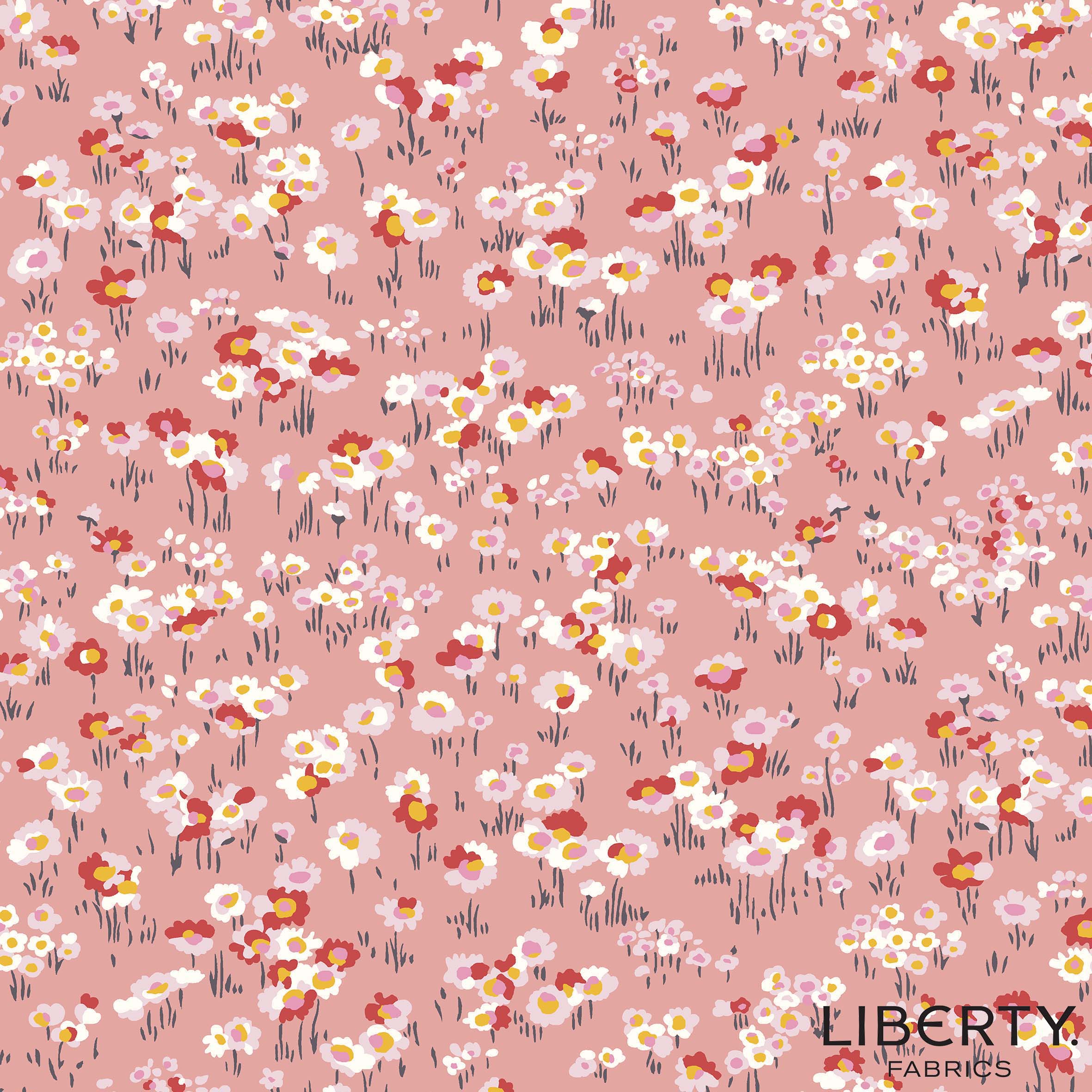 Liberty - Garden Party - Darling Daisies in pink