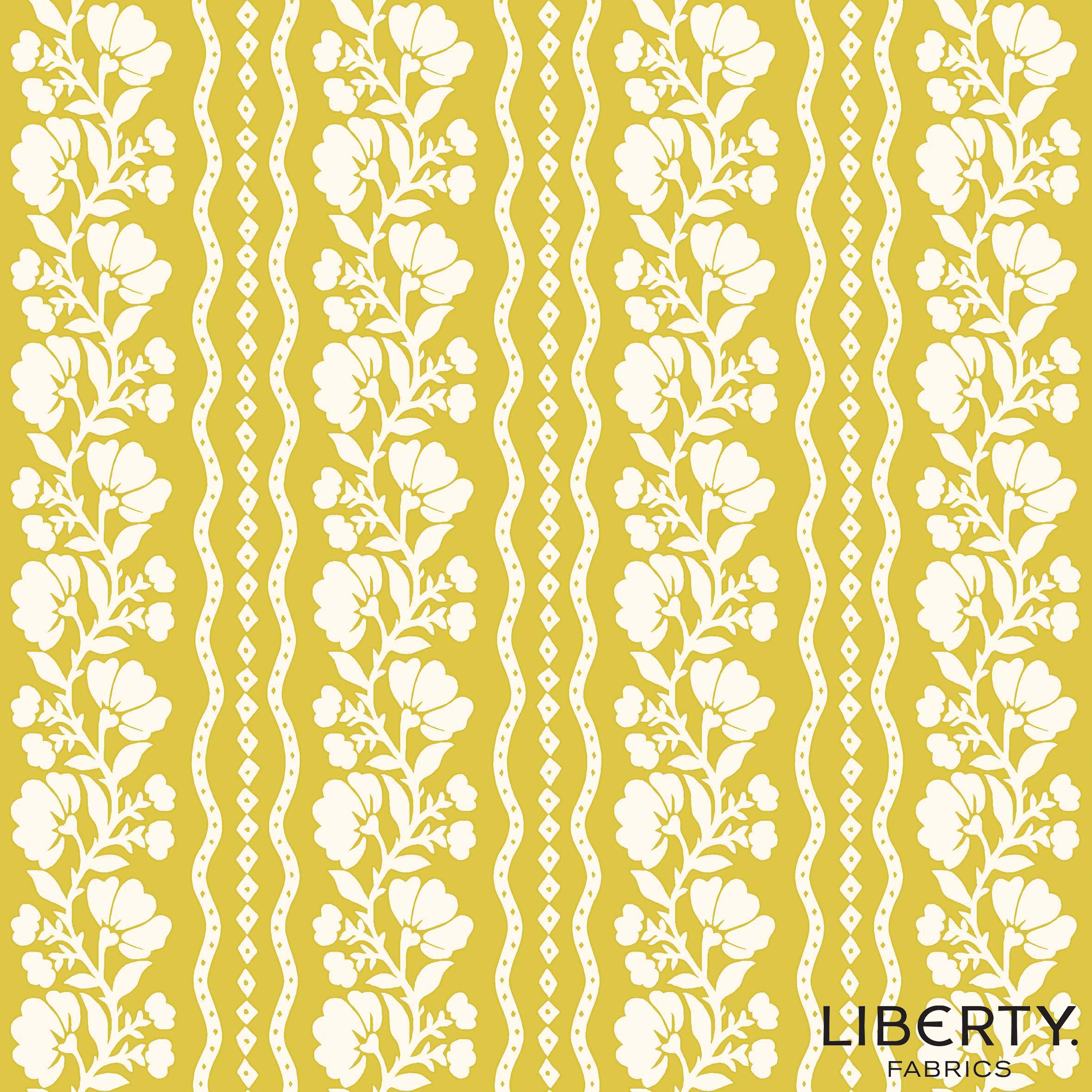 Liberty - Garden Party - Jasmine Path in yellow