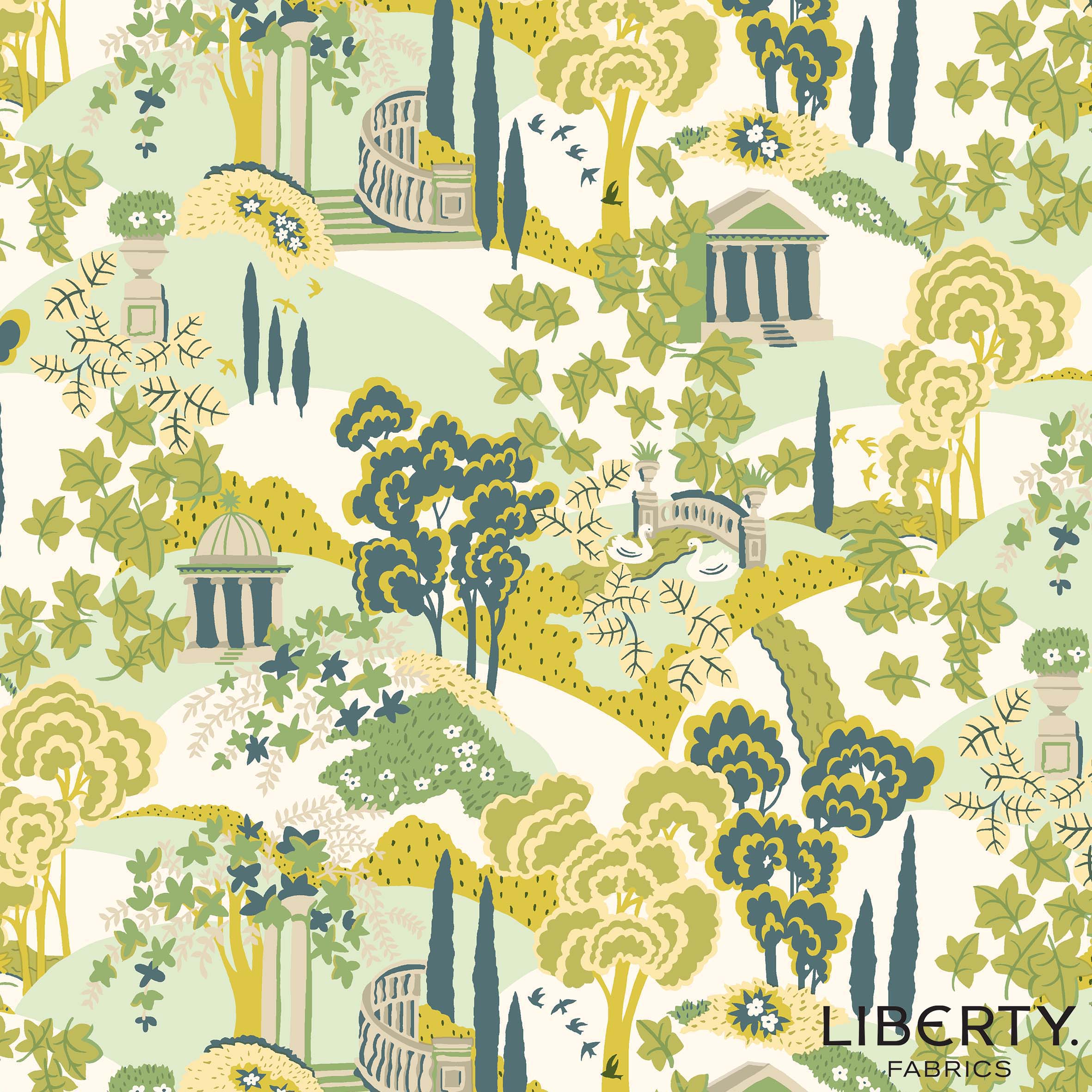 Liberty - Garden Party - Garden Follies in green