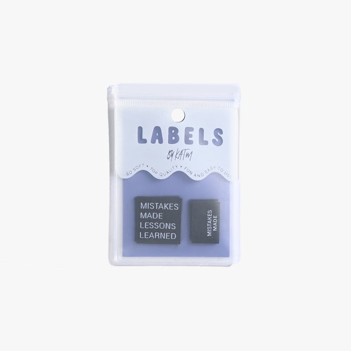 KATM - Mistakes Made Lessons Learned woven labels
