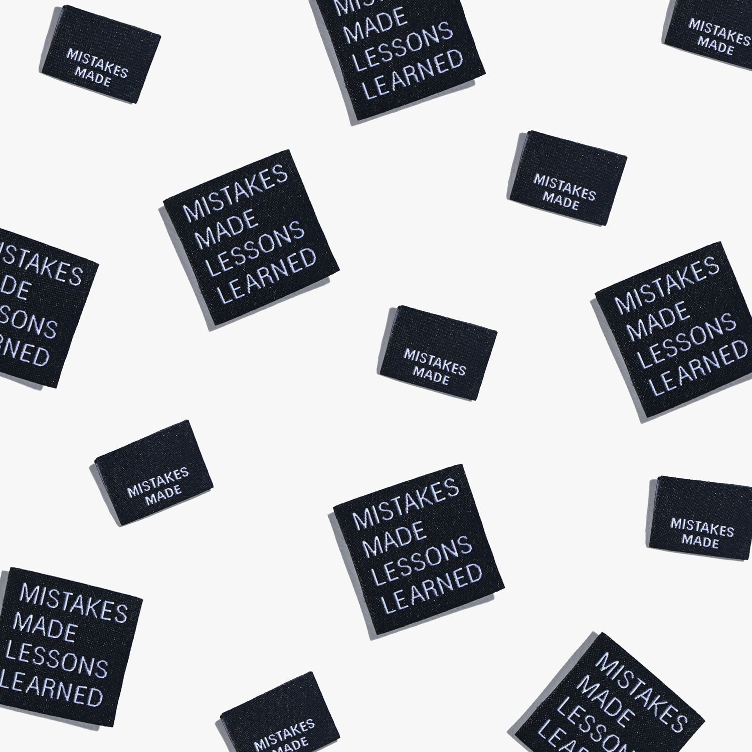 KATM - Mistakes Made Lessons Learned woven labels