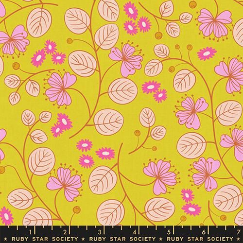 Ruby Star Society LoFi - Caper Floral - Citron