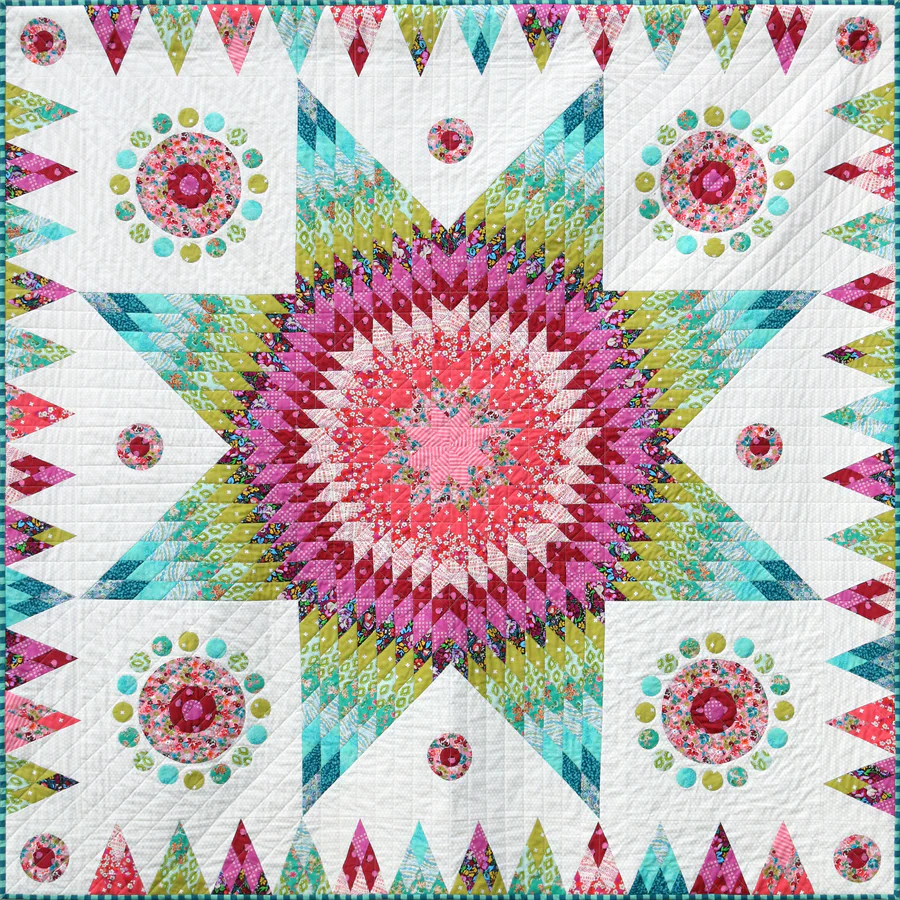 Emma Jean Jansen - Orbital Star Quilt pattern & template set