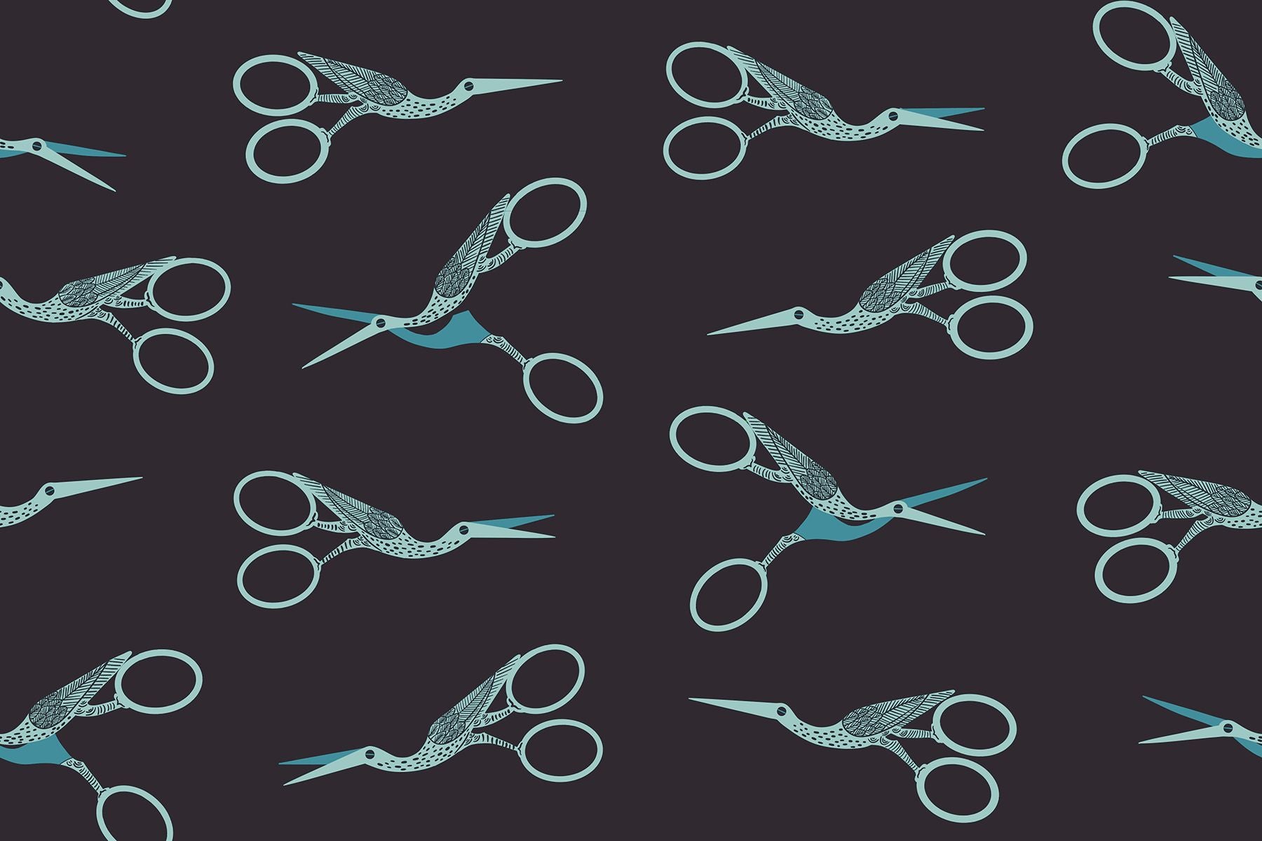 1-800-Notion - Stork Scissors - Soft Black