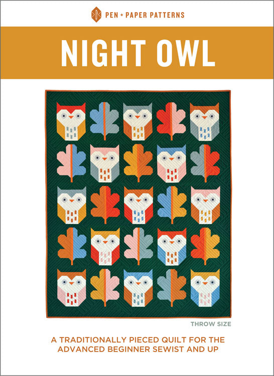 Pen + Paper Patterns - Night Owl Quilt Pattern