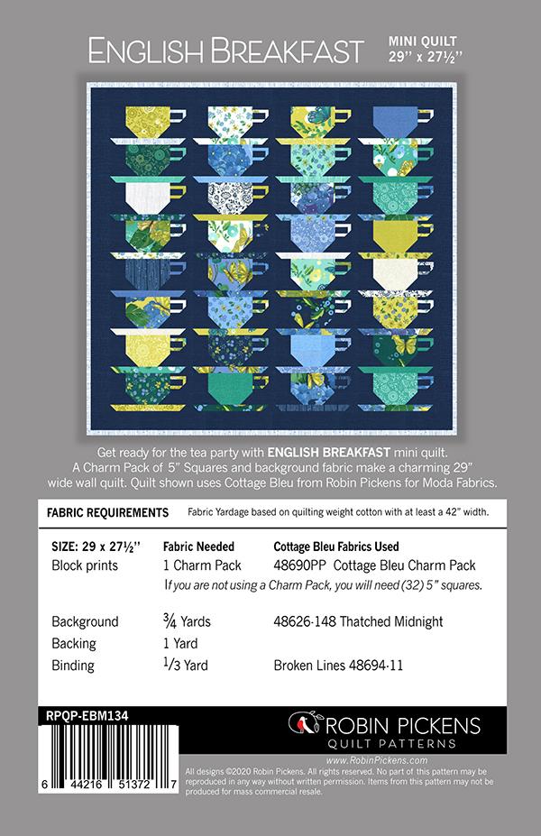 English Breakfast mini quilt pattern
