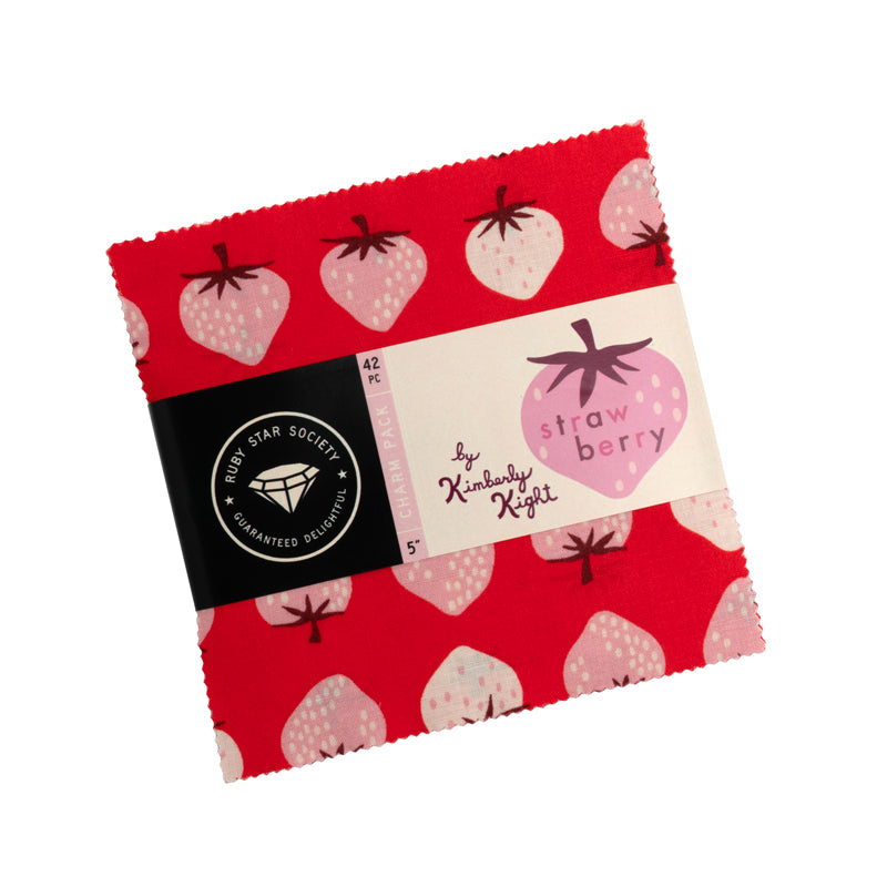 Ruby Star Society - Strawberry mini charm squares
