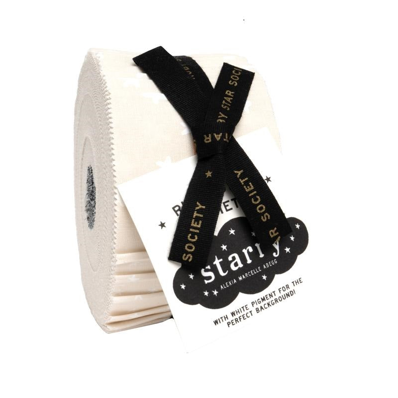 Ruby Star Society Starry jelly roll white on natural