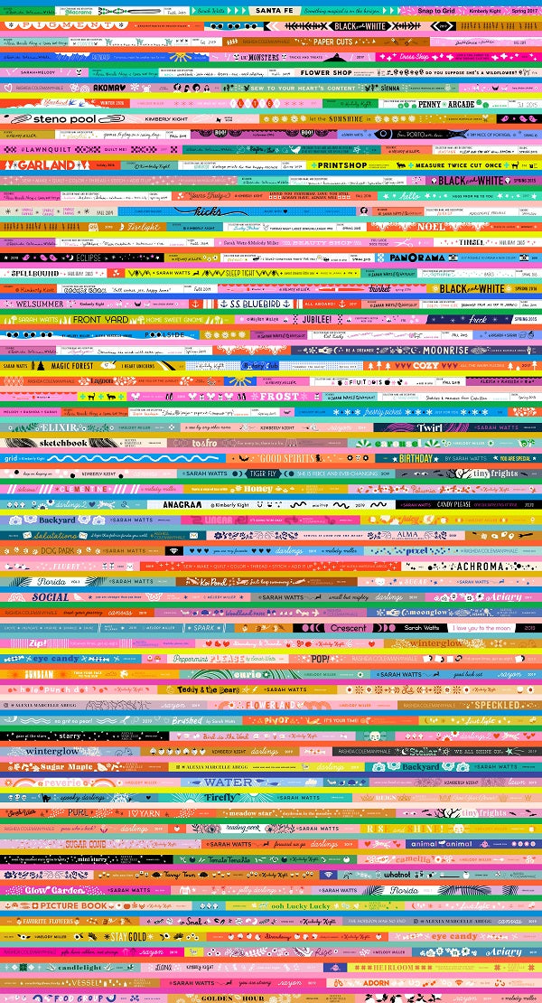 Selvage Magic The Stripey One - full pattern repeat