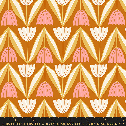 Jen Hewett - Endpaper - Tulips in saddle