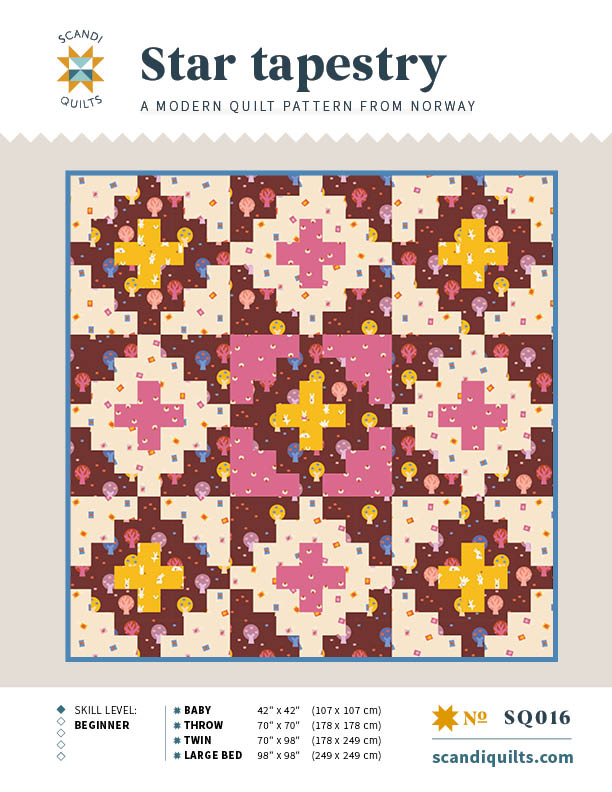Star Tapestry Throw Quilt - fabric kit