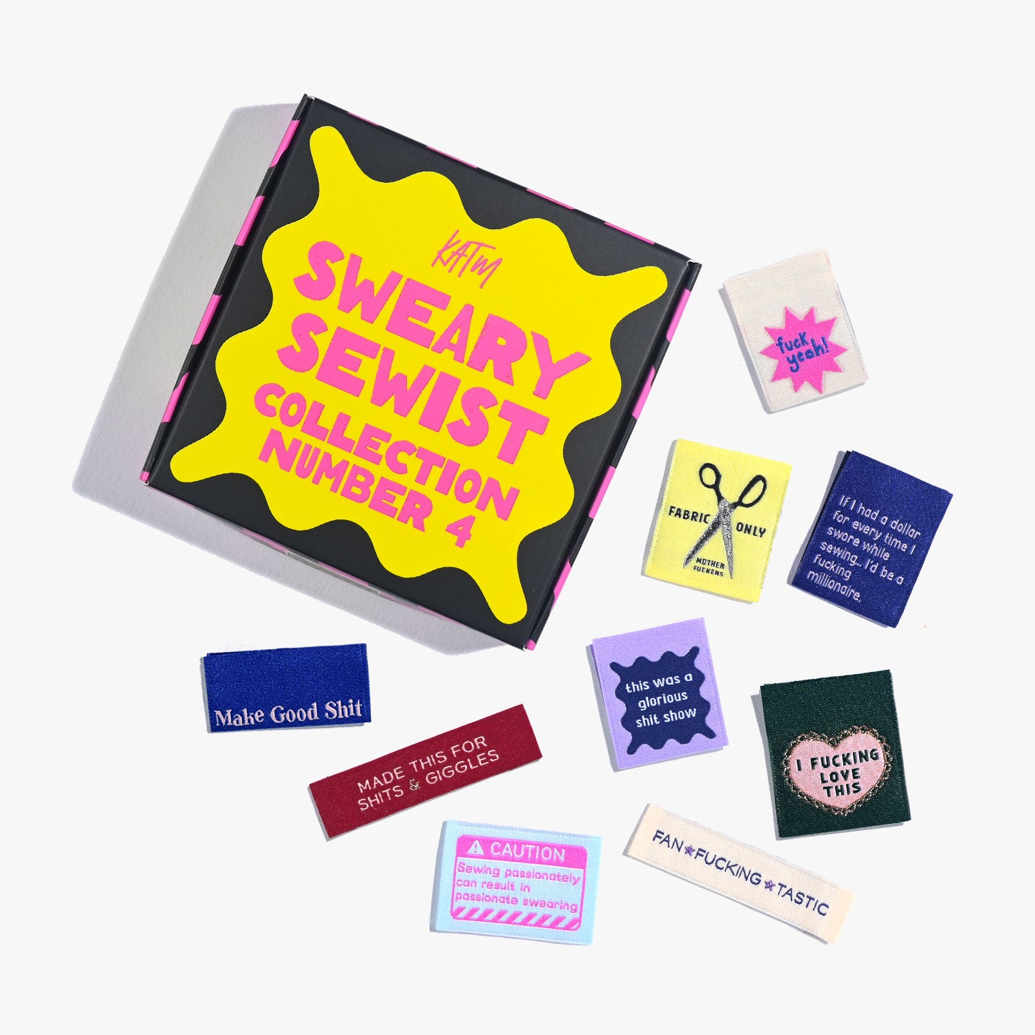 KATM - Sweary Sewist #4 Sew-In labels PRESALE