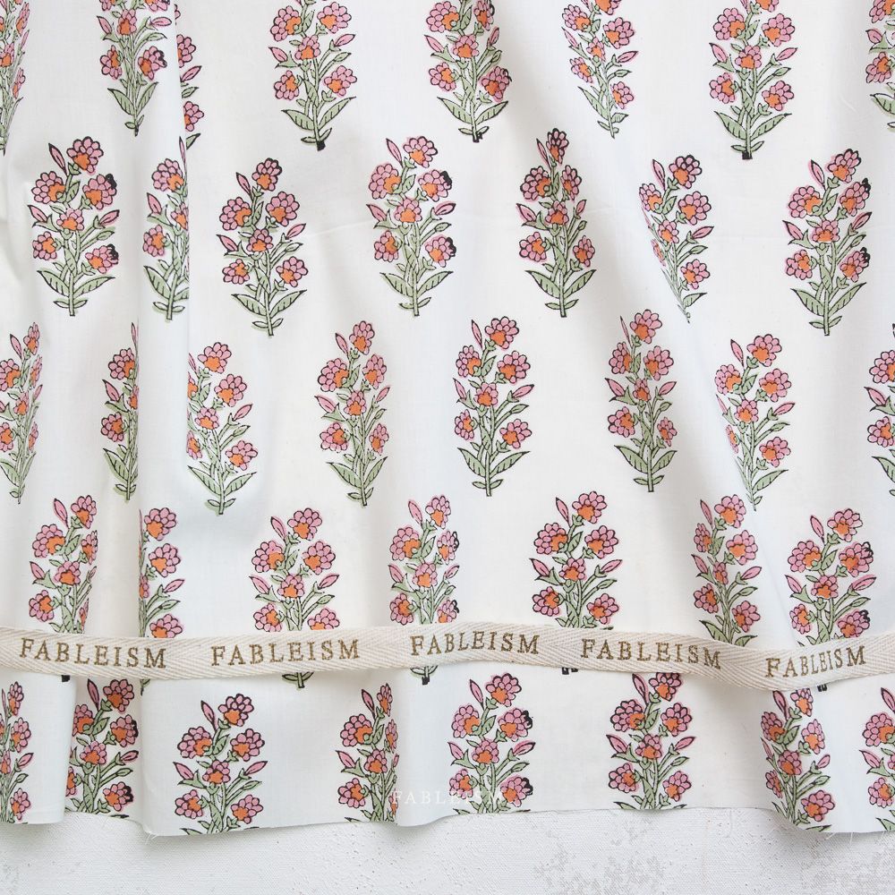 Fableism Indian Block Prints: Cottage - Blushing Wild Floral