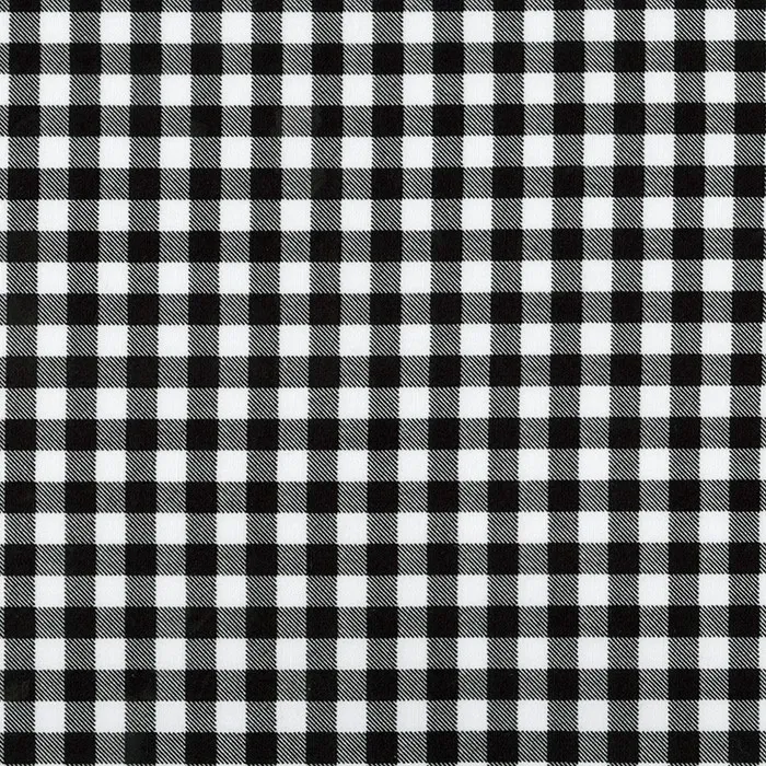 Sevenberry Cotton Printed Cloth - Printed gingham black