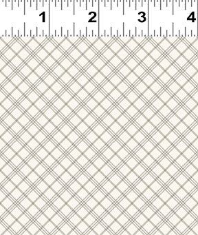 Shhh - Diagonal Plaid - Taupe