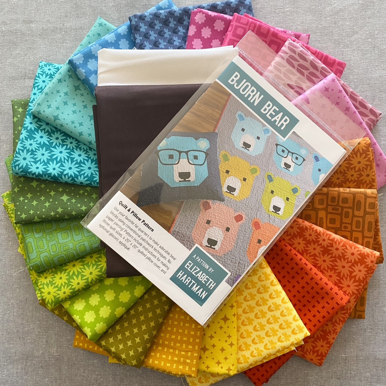 Bjorn Bear Quilt Kit in Scenery Fabric
