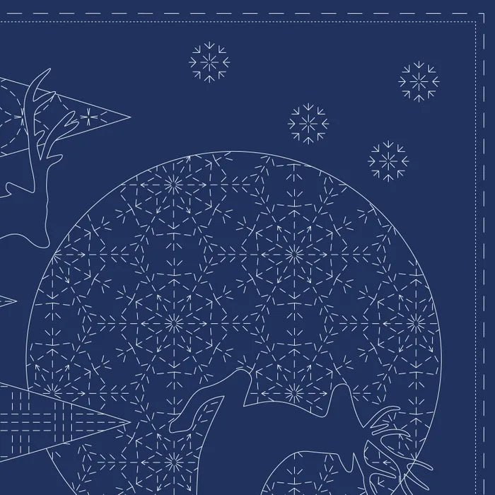 Devonstone - Christmas Sashiko kit in indigo